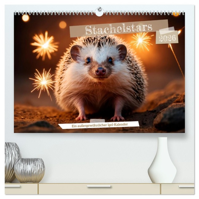 Stachelstars (hochwertiger Premium Wandkalender 2026 DIN A2 quer), Kunstdruck in Hochglanz - Heidi Spiegler