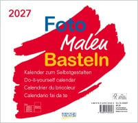 Cover-Bild zum Titel 'Foto-Malen-Basteln Bastelkalender quer weiß 2027' von ''