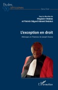 Cover-Bild zum Titel 'L'exception en droit' von 'Magloire Ondoa, Patrick E. Abane Engolo'