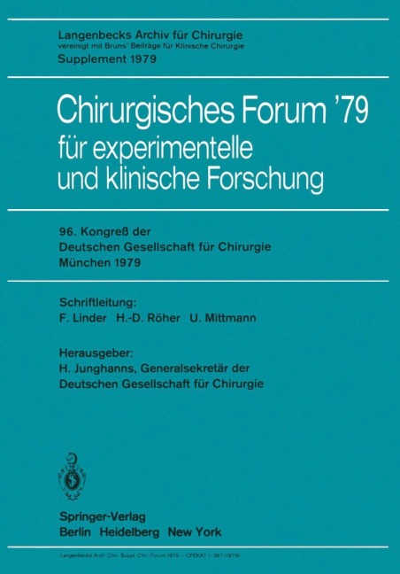 Chirurgisches Forum '79 - 
