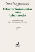 Cover-Bild zum Titel 'Erfurter Kommentar zum Arbeitsrecht' von ''