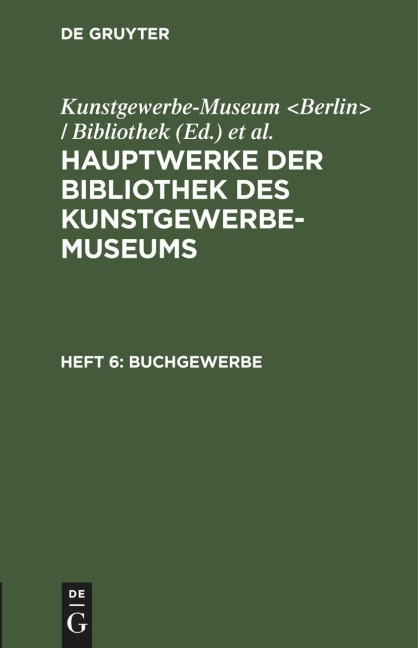 Buchgewerbe - 