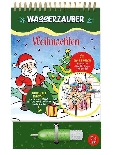Weihnachten Wasserzauber Malbuch - 