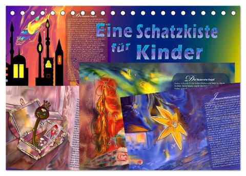 Eine Schatzkiste für Kinder (Tischkalender 2025 DIN A5 quer), CALVENDO Monatskalender - Eugenia Jurjewa und Christina Seidel