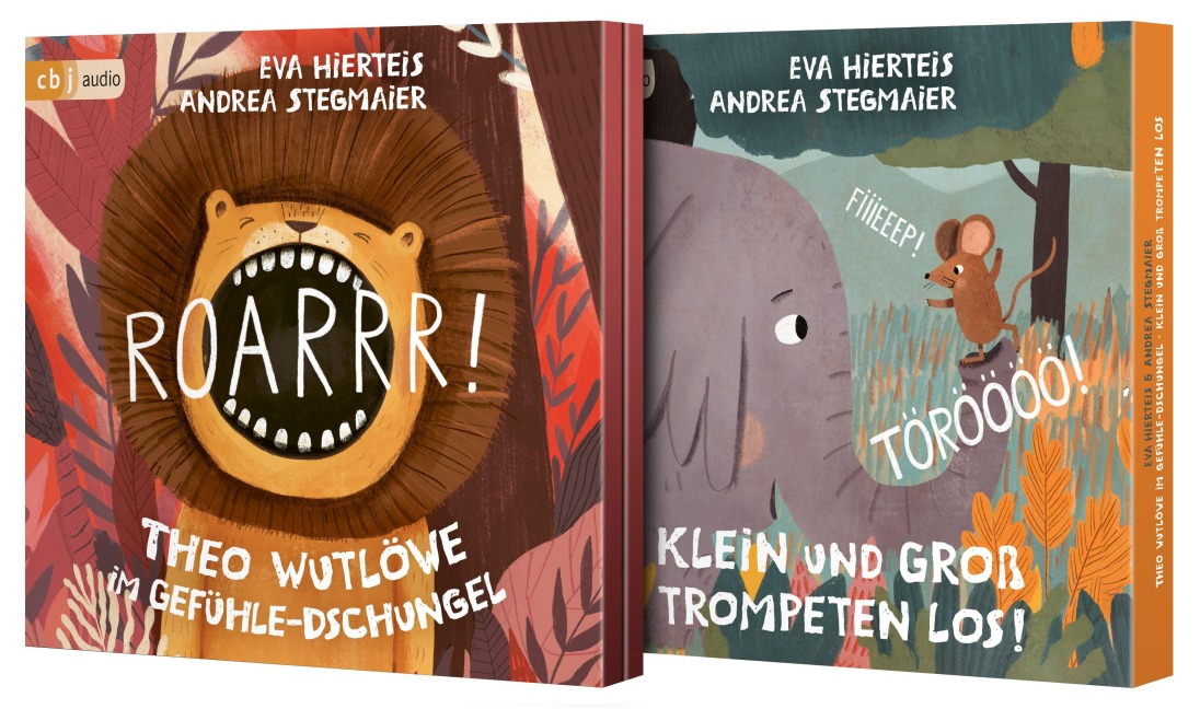 Roarrr! Theo Wutlöwe im Gefühle-Dschungel +  TÖRÖÖÖÖ! FIIIEEEP! Klein und Groß trompeten los! - Eva Hierteis