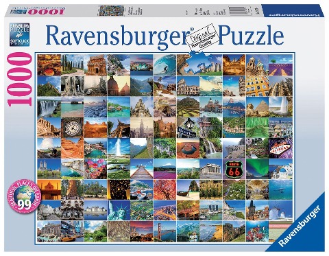 99 Beautiful Places on Earth. Puzzle 1000 Teile - 