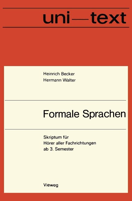 Formale Sprachen - Heinrich Becker