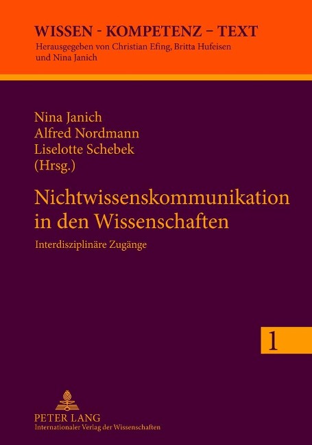 Nichtwissenskommunikation in den Wissenschaften - 
