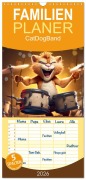 Cover-Bild zum Titel 'Familienplaner 2026 - CatDogBand mit 5 Spalten (Wandkalender, 21 x 45 cm) CALVENDO' von 'Sabine Löwer'