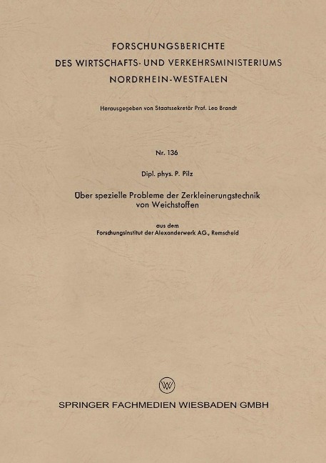 Über spezielle Probleme der Zerkleinerungstechnik von Weichstoffen - Peter Pilz