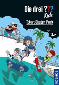 Cover-Bild zum Titel 'Die drei ??? Kids, 84, Tatort Skater-Park' von 'Ulf Blanck'