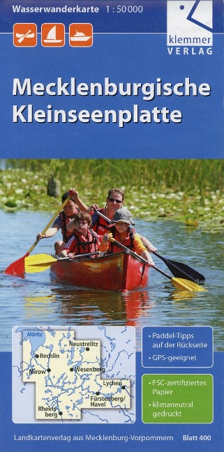 Wasserwanderkarte Mecklenburgische Kleinseenplatte - 