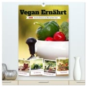Cover-Bild zum Titel 'Vegan Ernährt - frisches Gemüse und Obst auf den Tisch (hochwertiger Premium Wandkalender 2026 DIN A2 hoch), Kunstdruck in Hochglanz' von ''