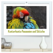 Cover-Bild zum Titel 'Kunterbunte Papageien und Sittiche (hochwertiger Premium Wandkalender 2026 DIN A2 quer), Kunstdruck in Hochglanz' von 'Angelika Beuck'