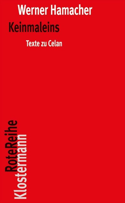 Keinmaleins - Werner Hamacher