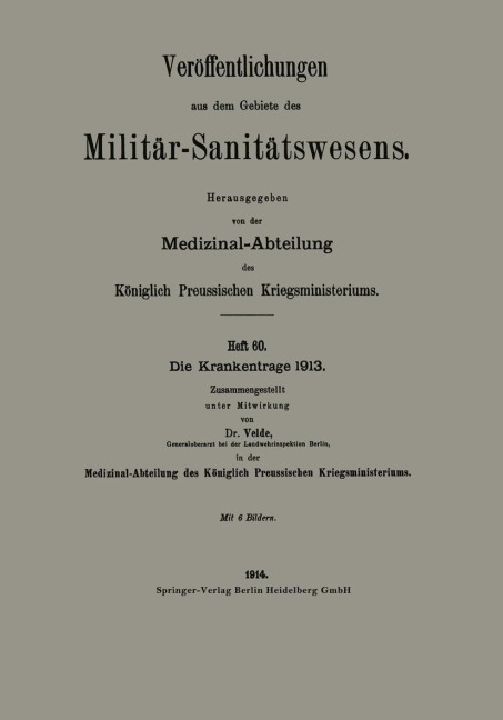 Die Krankentrage 1913 - Gustav Velde
