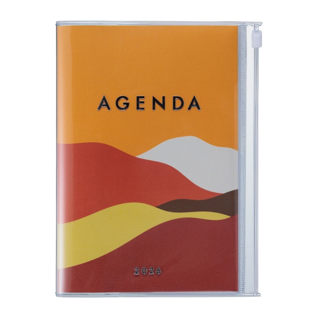 MARK'S 2025/26 Taschenkalender, B6 Mountain // Orange - 