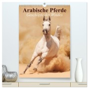 Cover-Bild zum Titel 'Arabische Pferde ¿ Geschöpfe des Windes (hochwertiger Premium Wandkalender 2026 DIN A2 hoch), Kunstdruck in Hochglanz' von 'Elisabeth Stanzer'