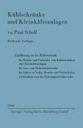 Cover-Bild zum Titel 'Kühlschränke und Kleinkälteanlagen' von 'Paul Scholl'