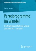 Cover-Bild zum Titel 'Parteiprogramme im Wandel' von 'Deniz Anan'