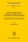 Cover-Bild zum Titel 'Soziale Intentionen und Reformen des Robert Owen in der Frühzeit der Industrialisierung.' von 'Markus Elsässer'