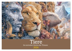 Cover-Bild zum Titel 'Tiere - Im surrealen Garten der Träume (Wandkalender 2026 DIN A4 quer), CALVENDO Monatskalender' von 'Liselotte Brunner-Klaus'