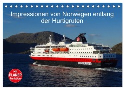 Cover-Bild zum Titel 'Impressionen von Norwegen entlang der Hurtigruten (Tischkalender 2027 DIN A5 quer), CALVENDO Monatskalender' von 'Kattobello'