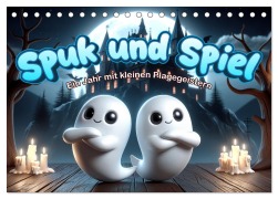 Cover-Bild zum Titel 'Spuk und Spiel: Ein Jahr mit kleinen Plagegeistern (Tischkalender 2026 DIN A5 quer), CALVENDO Monatskalender' von 'Artefacti Artefacti'