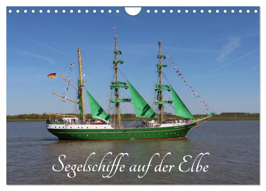 Segelschiffe auf der Elbe (Wandkalender 2025 DIN A4 quer), CALVENDO Monatskalender - Eckhard K. Schulz