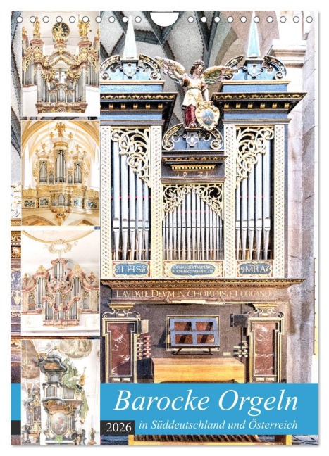 Barocke Orgeln in Su¿ddeutschland und Österreich (Wandkalender 2026 DIN A4 hoch), CALVENDO Monatskalender - Bodo Schmidt