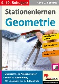 Cover-Bild zum Titel 'Stationenlernen Geometrie / Klasse 9-10' von 'Hans. -J. Schmidt'