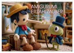 Cover-Bild zum Titel 'Amigurumi Erzählzauber. Fantastische Geschichten als Häkelkunst inszeniert (Wandkalender 2026 DIN A2 quer), CALVENDO Monatskalender' von 'Hanna Wagner'