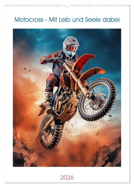 Motocross - Mit Leib und Seele dabei (Wandkalender 2026 DIN A2 hoch), CALVENDO Monatskalender - Steffen Gierok-Latniak