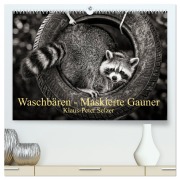 Waschbären - Maskierte Gauner (hochwertiger Premium Wandkalender 2026 DIN A2 quer), Kunstdruck in Hochglanz - Klaus-Peter Selzer
