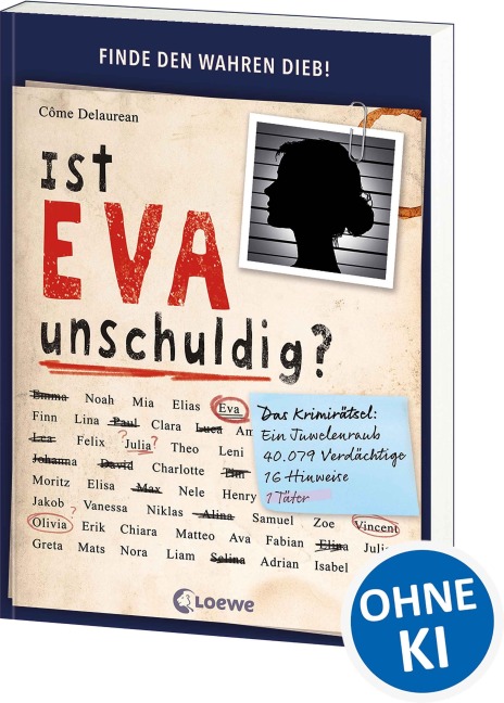 Ist Eva unschuldig? (Cross-Out-Crime Logikrätsel) - Côme Delaurean