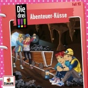 Cover-Bild zum Titel 'Die drei !!! 93: Abenteuer-Küsse' von 'Kari Erlhoff'