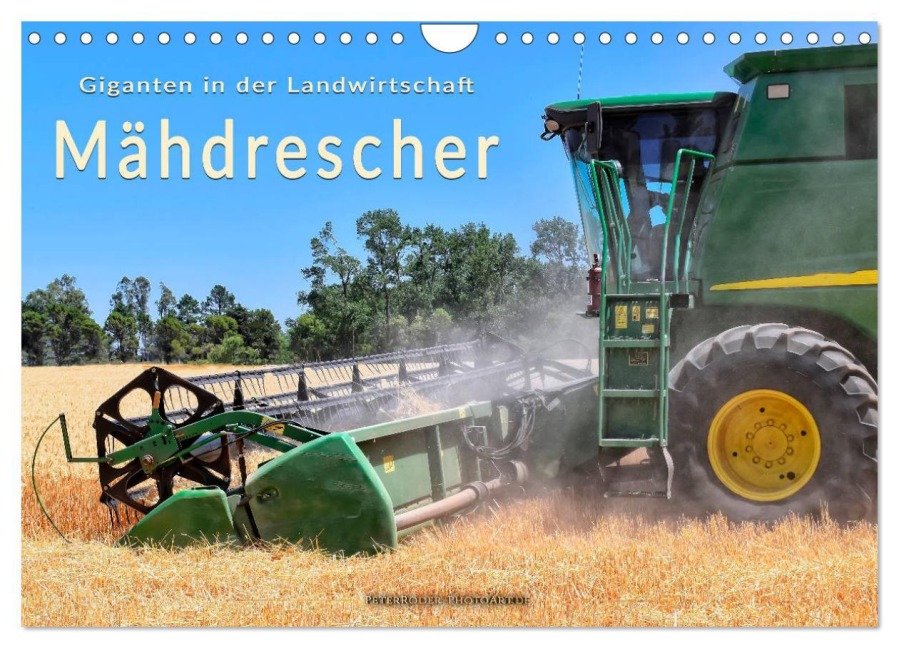 Giganten in der Landwirtschaft - Mähdrescher (Wandkalender 2026 DIN A4 quer), CALVENDO Monatskalender - Peter Roder