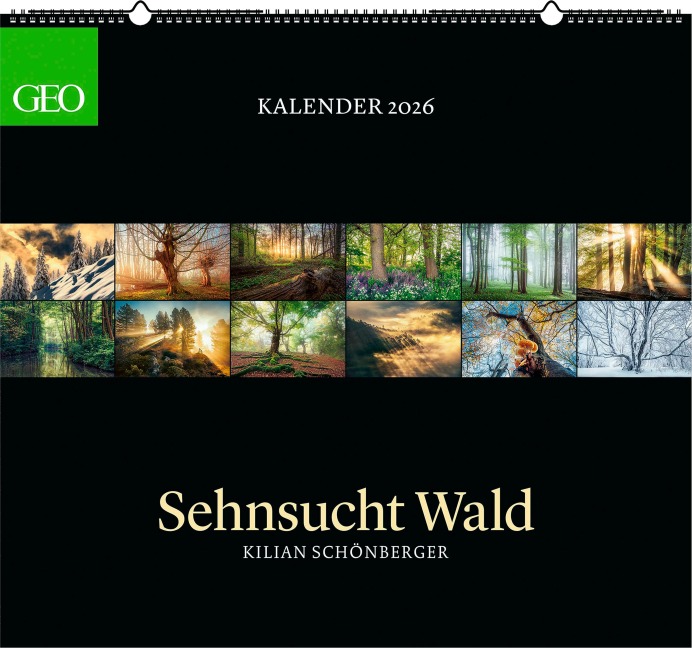 GEO Kalender: Sehnsucht Wald 2026 - Wand-Kalender - Natur-Kalender - 60x55 - 