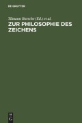 Cover-Bild zum Titel 'Zur Philosophie des Zeichens' von ''