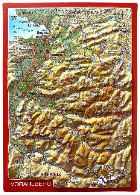 Reliefpostkarte Vorarlberg - André Markgraf, Mario Engelhardt