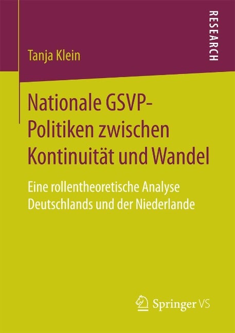 Nationale GSVP-Politiken zwischen Kontinuität und Wandel - Tanja Klein