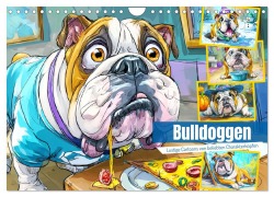 Bulldoggen. Lustige Cartoons von beliebten Charakterköpfen (Wandkalender 2026 DIN A4 quer), CALVENDO Monatskalender - Rose Hurley