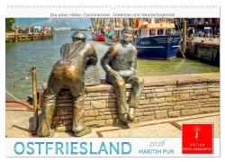 Cover-Bild zum Titel 'Ostfriesland - maritim pur (Wandkalender 2026 DIN A2 quer), CALVENDO Monatskalender' von 'Peter Roder'