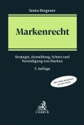Cover-Bild zum Titel 'Markenrecht' von 'Senta Bingener'