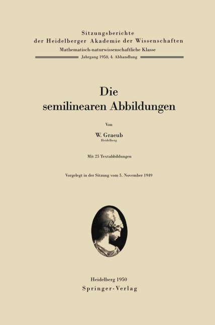 Die semilinearen Abbildungen - W. Graeub