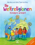 Cover-Bild zum Titel 'Die Weltreligionen - Kindern erklärt' von 'Monika Tworuschka, Udo Tworuschka'
