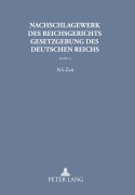 Cover-Bild zum Titel 'Nachschlagewerk des Reichsgerichts - Gesetzgebung des Deutschen Reichs' von ''