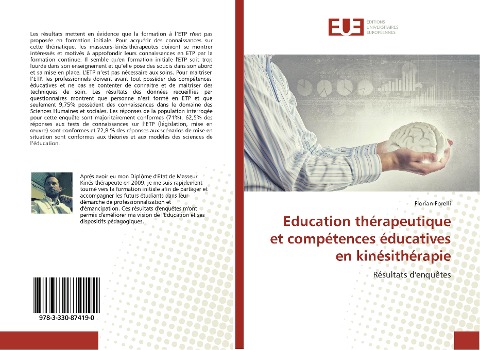 Education thérapeutique et compétences éducatives en kinésithérapie - Florian Forelli