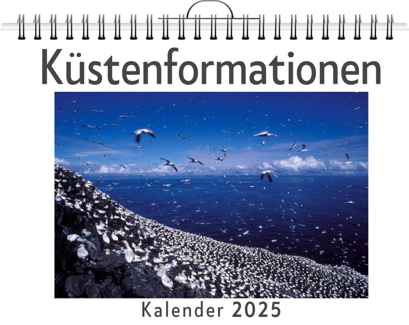 Küstenformationen - (Wandkalender 2025, Kalender DIN A4 quer, Monatskalender im Querformat mit Kalendarium, das perfekte Geschenk) - Alice Schmitz