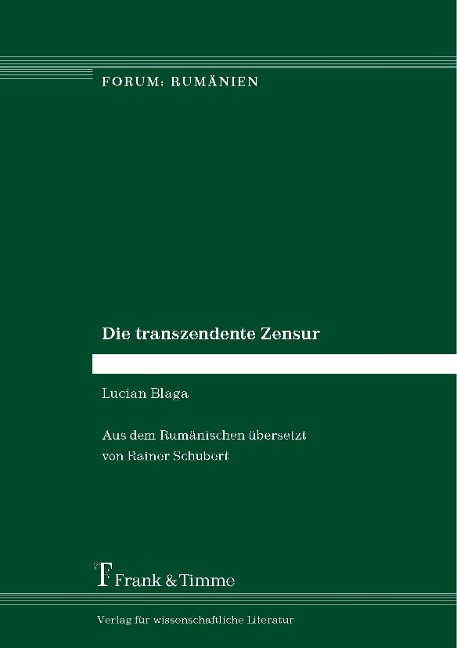 Die transzendente Zensur - Lucian Blaga